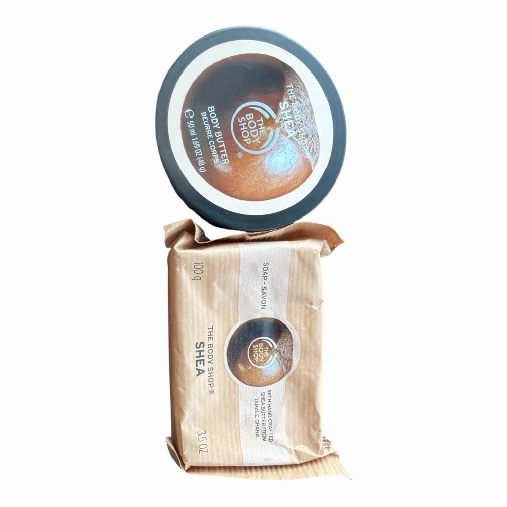 The Body Shop Shea Soap Bar 100g/3.5oz/ Body Butter 50ml
